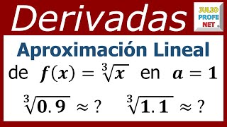 APROXIMACIÓN LINEAL DE UNA FUNCIÓN  Ejercicio 1 [upl. by Acsisnarf]