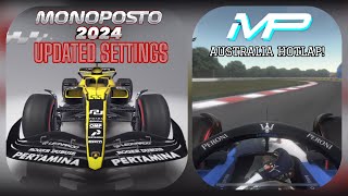 Monoposto 2024 UPDATED SETTINGS  MP Australia Hotlap [upl. by Yaner]