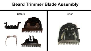 How to assemble the Blade Spring in BeardHair Trimmers  Brio BeardscapeCeenwes Repair [upl. by Noemys]