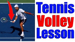 How To Hit Perfect Tennis Volleys In 3 Steps [upl. by Anirdna]