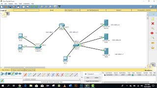 DHCP DNS and Web Server configuration in cisco packet tracer [upl. by Pitarys]