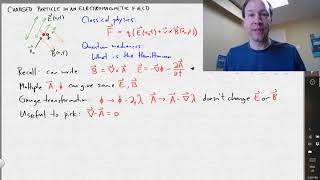 Hamiltonian for a charged particle in an electromagnetic field [upl. by Lilia]