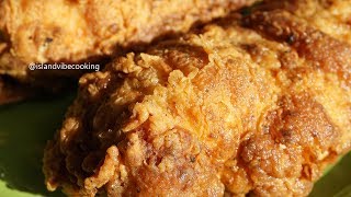 JUICY CRISPY FRIED CHICKEN BREAST Island Vibe Cooking [upl. by Booker]