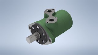 Orbital hydraulic motor gerotor style  ANIMATION [upl. by Faline]