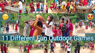 11 Different Fun Outdoor Games  Fun Team Building Games [upl. by Bailar100]