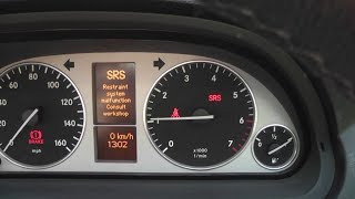 Mercedes 2010 BClass SRS Restraint system malfunction  Faulty Relay [upl. by Sivad938]