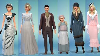 DECADES CHALLENGE CC HAUL 1890s1920s  THE SIMS 4 [upl. by Dorcus]