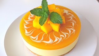 NoBake Mango cheesecake  Mango recipe [upl. by Atiuqcaj]