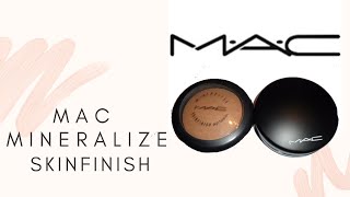 MAC Mineralize Skinfinish Natural Dark Tan Review [upl. by Alaehcim]