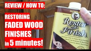 REVIEW amp HOW TO Restoring FADED WOOD FINISHES in 5 Minutes  using RestorAFinish [upl. by Kohcztiy]