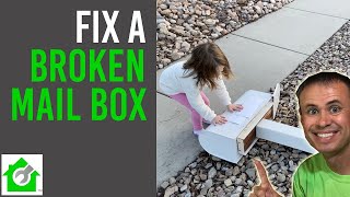 Install a Mailbox Post Easy Fix [upl. by Cobb]