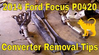 2014 Ford Focus P0420 Catalytic Converter Tips To Removal [upl. by Usanis570]