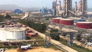 Dangote Cement plant in Obajana Nigeria [upl. by Kemppe162]