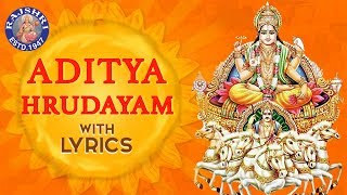 Aditya Hrudayam Stotram Full With Lyrics  आदित्य हृदयम  Powerful Mantra From Ramayana  Mantra [upl. by Kissie]