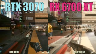 RTX 3070 vs RX 6700 XT  1080p gaming [upl. by Godewyn60]