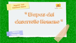 6º BÁSICOCIENCIAS NATURALES  Etapas del desarrollo humano [upl. by Tempest221]