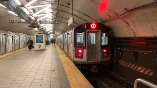 MTA New York City Subway R188 7 Trains in Midtown Manhattan 3221 [upl. by Ocnarfnaig747]