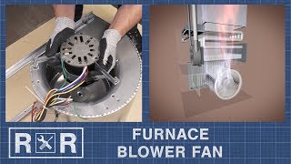 Furnace  Blower Fan  Repair and Replace [upl. by Arabrab]