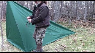 Make A Tent With Floor From A Tarp [upl. by Shela609]