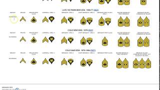 US Army Enlisted Ranks [upl. by Palila]