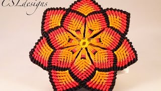 Macrame mandala flower [upl. by Peppard]