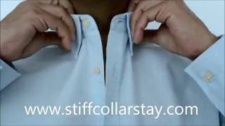 Stiff Collar Stay How to solve the Shirt collars problem [upl. by Liahkim]