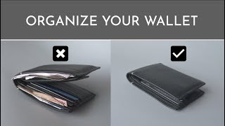 How to Organize Mens Wallet  EDC Wallet Organization [upl. by Dachi]