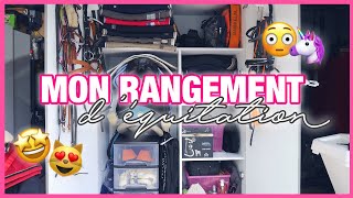 MON RANGEMENT D’ÉQUITATION 😱🤩 [upl. by Bess]