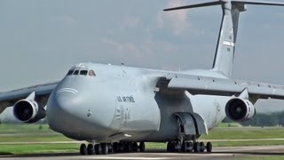 C5 Galaxy taxiing amp takeoff USAF Yokota AB ド迫力離陸 ギャラクシー 横田基地 [upl. by Tegirb152]