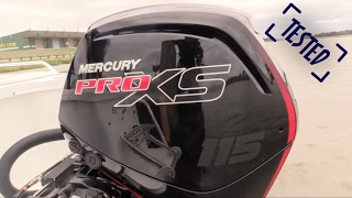 Tested  Mercury ProXS 115HP 4 stroke 21L [upl. by Aneed]