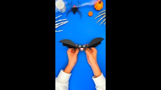 DIY Papierfledermäuse zum Halloween 🦇 Bastelarbeiten [upl. by Ydurt96]