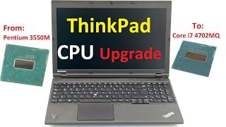 How to change a laptop CPU CPU upgrade for a Lenovo Thinkpad L540 [upl. by Etnuad]