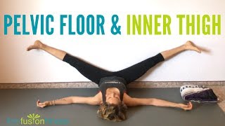 Pelvic Floor Release and Inner Thigh Stretch  Yoga for Pelvic Health [upl. by Nathanael]