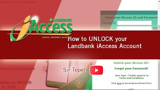 How to Unlock Landbank iAcces Account [upl. by Fayre]