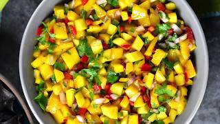 Mango Salsa Recipe [upl. by Yttig]