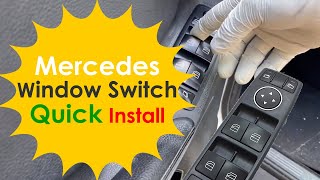 Removeinstall Window SwitchGL450 WINDOW SWITCHW164 MERCEDES WINDOW SWITCHML350 WINDOW SWITCH [upl. by Ylhsa]