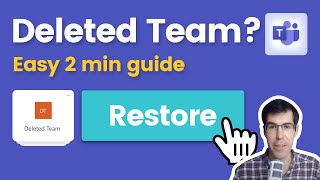 HOW TO Find amp RESTORE Missing Deleted Class Teams  Microsoft Teams [upl. by Allbee]