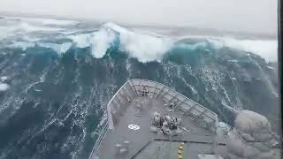 Ships in Storms  10 TERRIFYING MONSTER WAVES Hurricanes amp Thunderstorms at Sea [upl. by Rumilly]