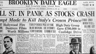 24th October 1929 Wall Street Crash begins on Black Thursday [upl. by Naras834]