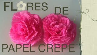 Flores de papel crepe [upl. by Necila]