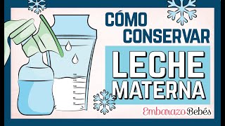 Cómo ALMACENAR LECHE materna extraída 🍼❄️ Pautas y tiempos [upl. by Teressa]