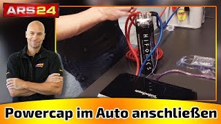 Powercap im Auto richtig anschließen  Kondensator Tutorial  ARS24 [upl. by Ariik]