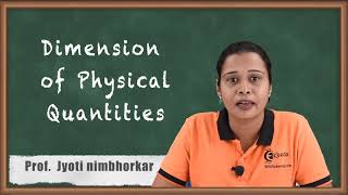 Dimension of Physical Quantities  Units and Measurements  Diploma Physics 1 [upl. by Ahsikit519]