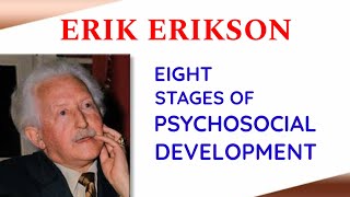 ERIKSONS 8 STAGES OF PSYCHOSOCIAL DEVELOPMENT [upl. by Delfeena]