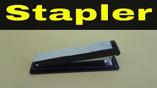 How To Use A StaplerFull Tutorial [upl. by Notyap]