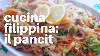 Vermicelli di soia con verdure Pancit  CUCINA FILIPPINA [upl. by Ognimod]