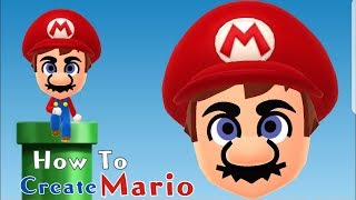 Mii Maker How To Create MARIO [upl. by Annaohj566]