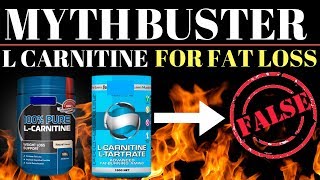 MYTHBUSTERS 2  L Carnitine Supplementation For Fat Loss [upl. by Nylarac]