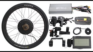 Hallomotor Ebike Conversion kit assembly installation video [upl. by Angelika]