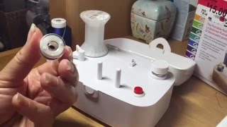 Simplicity Sidewider Bobbin Winder  How to Use [upl. by Eetnom]